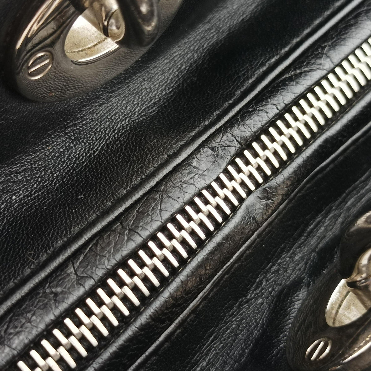 Secondhand Christian Dior Lady Dior Black lambskin  handbag | stylenewstar