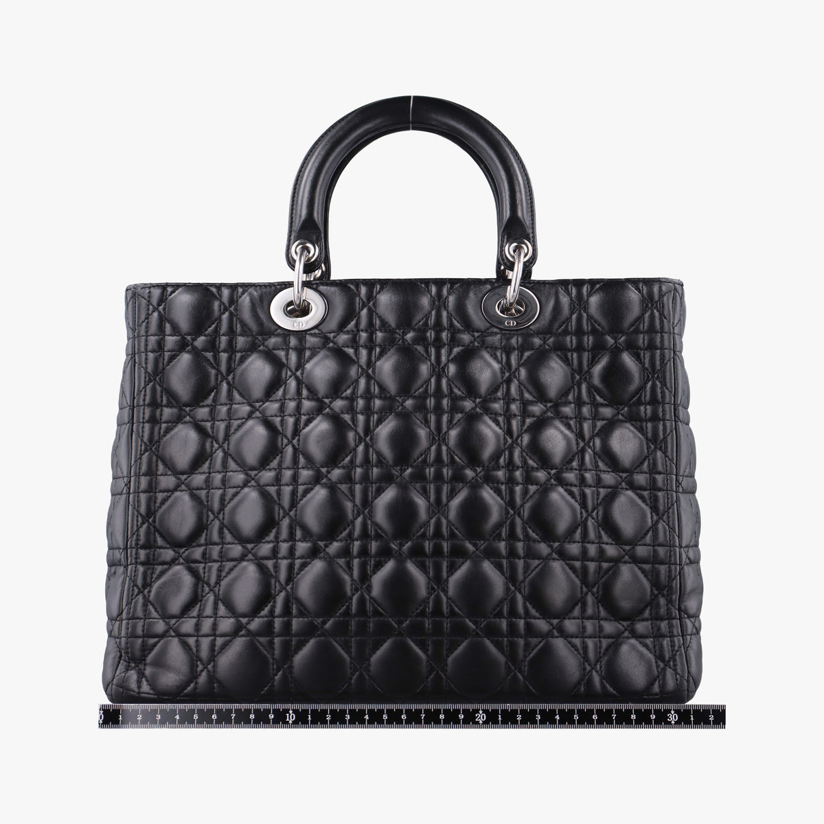 Secondhand Christian Dior Lady Dior Black lambskin  handbag | stylenewstar