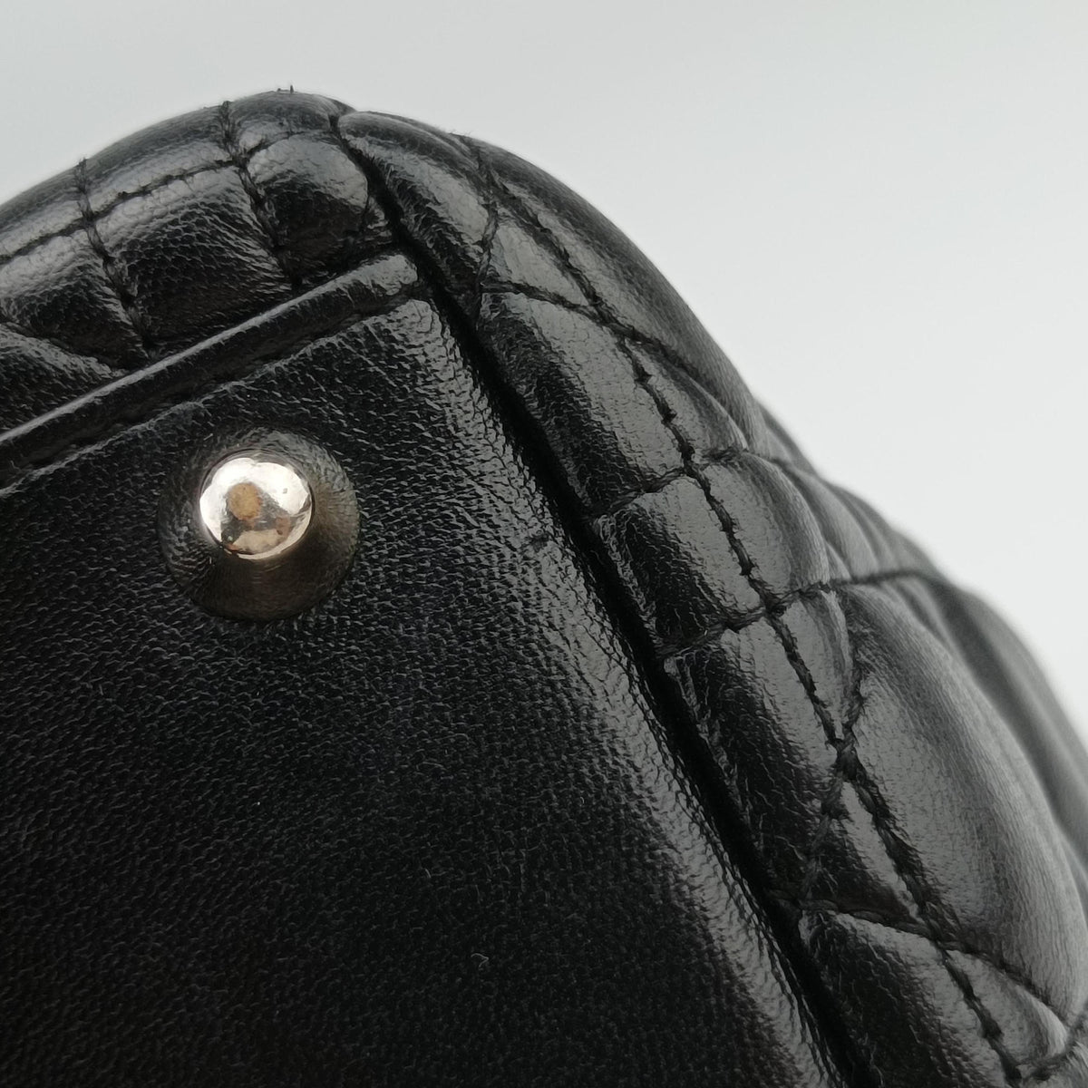 Secondhand Christian Dior Lady Dior Black lambskin  handbag | stylenewstar
