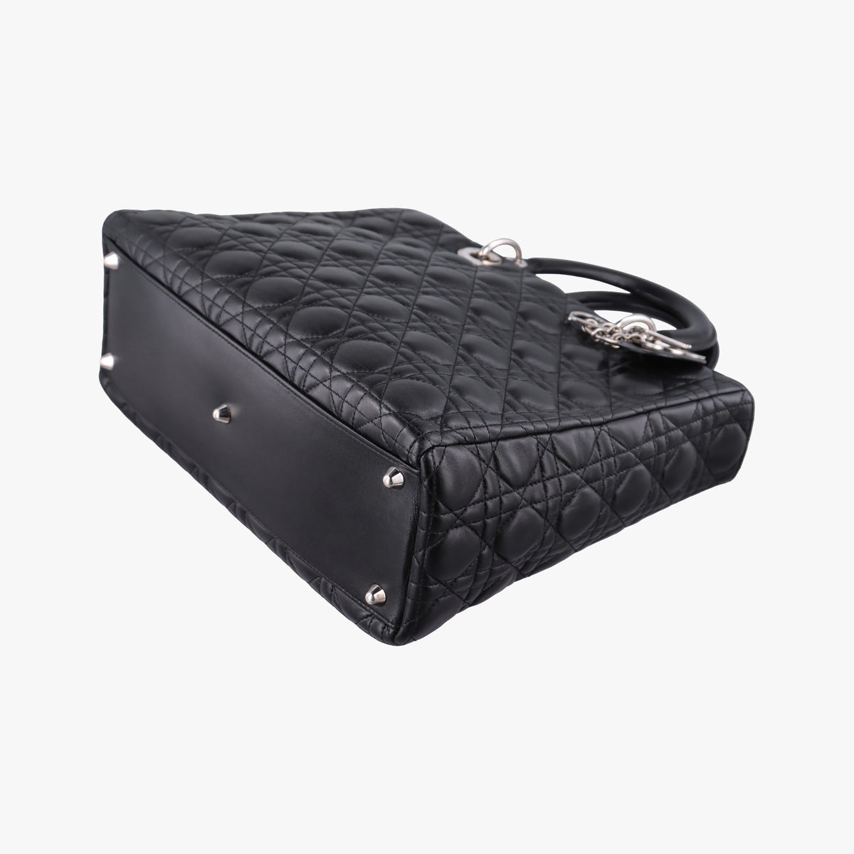 Secondhand Christian Dior Lady Dior Black lambskin  handbag | stylenewstar