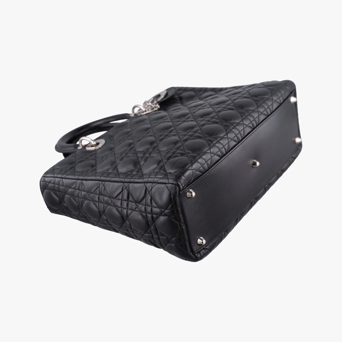 Secondhand Christian Dior Lady Dior Black lambskin  handbag | stylenewstar