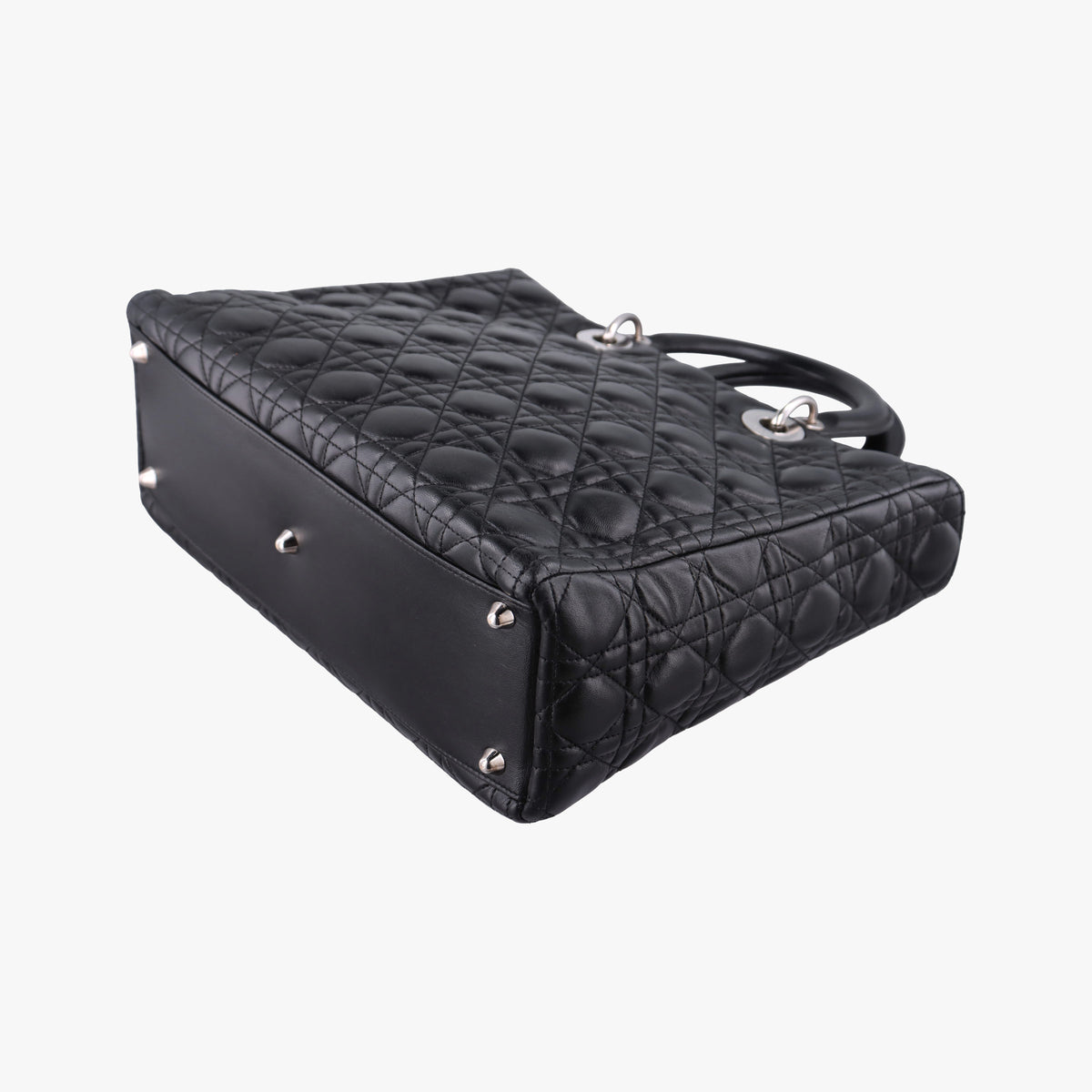 Secondhand Christian Dior Lady Dior Black lambskin  handbag | stylenewstar