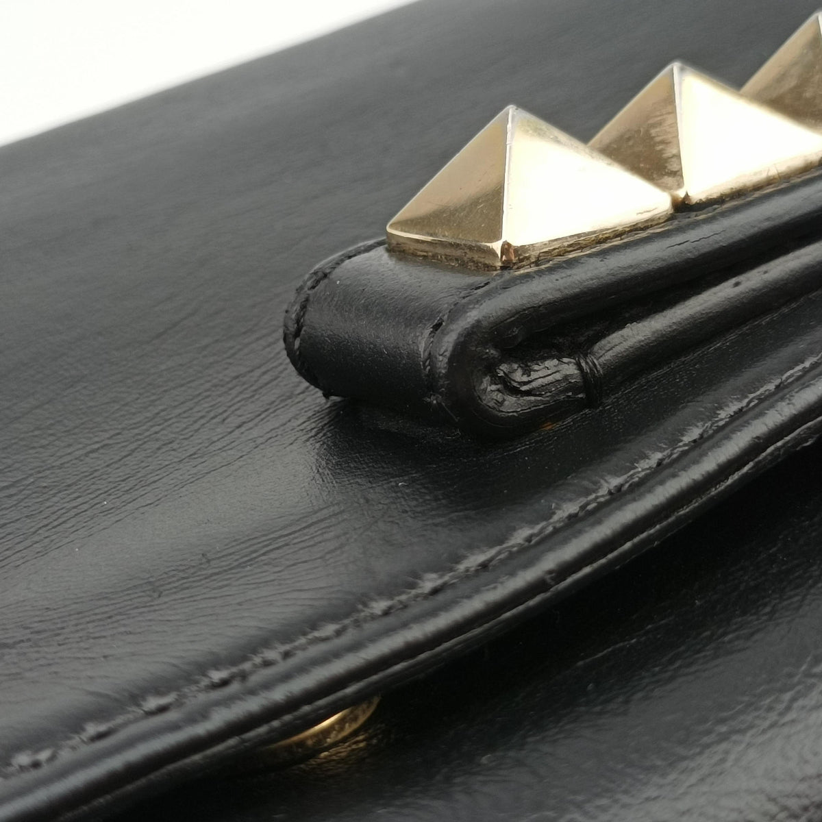 Pre-owned Valentino Rockstud Va Va Voom Black Leather  shoulderbag | stylenewstar