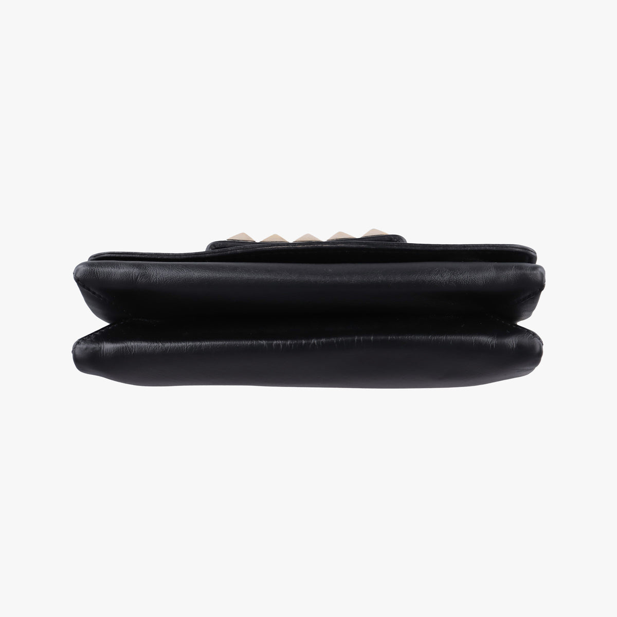 Pre-owned Valentino Rockstud Va Va Voom Black Leather  shoulderbag | stylenewstar
