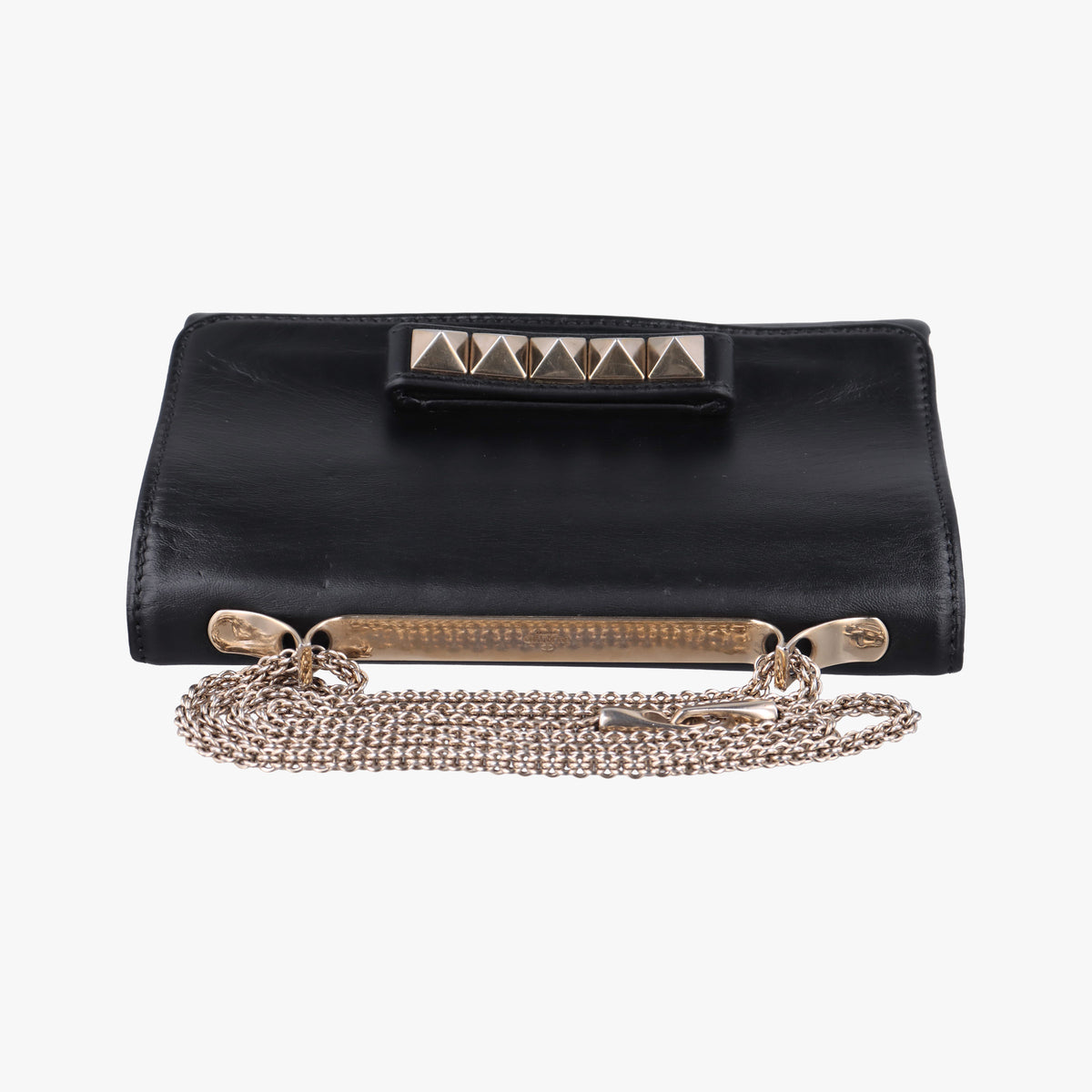 Pre-owned Valentino Rockstud Va Va Voom Black Leather  shoulderbag | stylenewstar