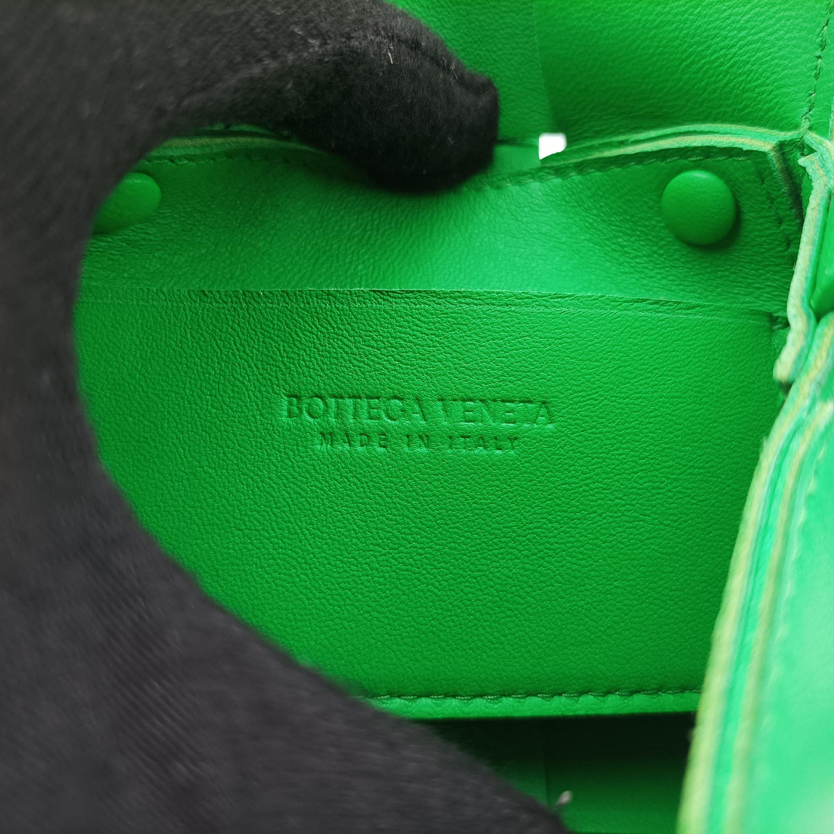 Vintage Bottega Veneta candy cassette Green lambskin  shoulderbag | stylenewstar