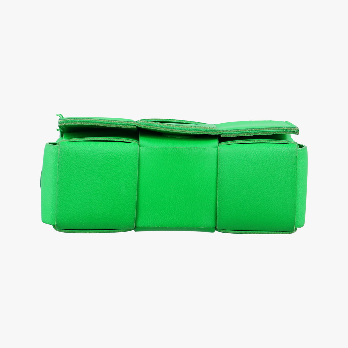 Pre-owned Bottega Veneta candy cassette Green lambskin  shoulderbag | stylenewstar