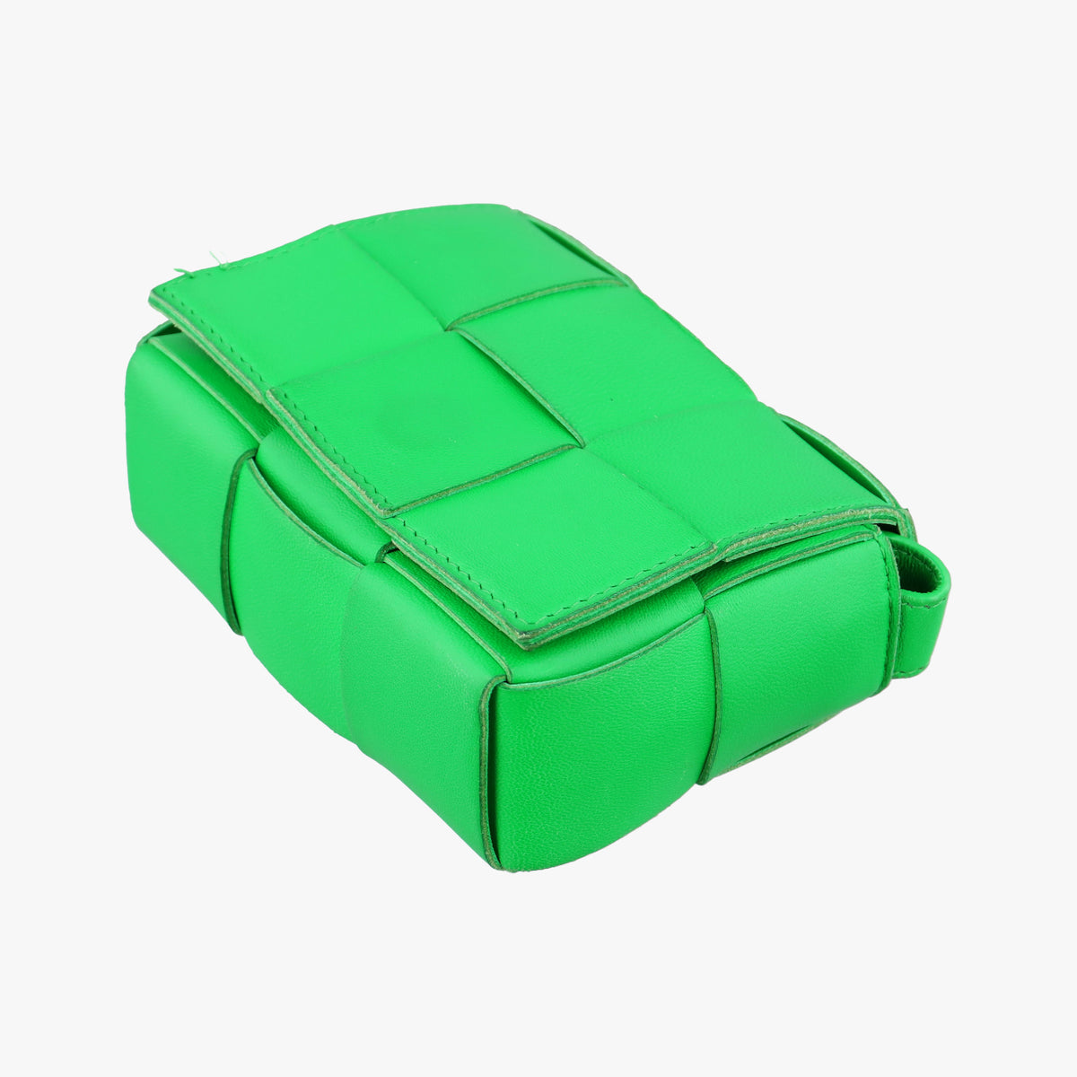 Pre-owned Bottega Veneta candy cassette Green lambskin  shoulderbag | stylenewstar