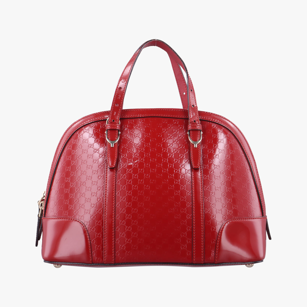 Pre-owned Gucci Microguccissima Red Patent Leather 309617 handbag | stylenewstar