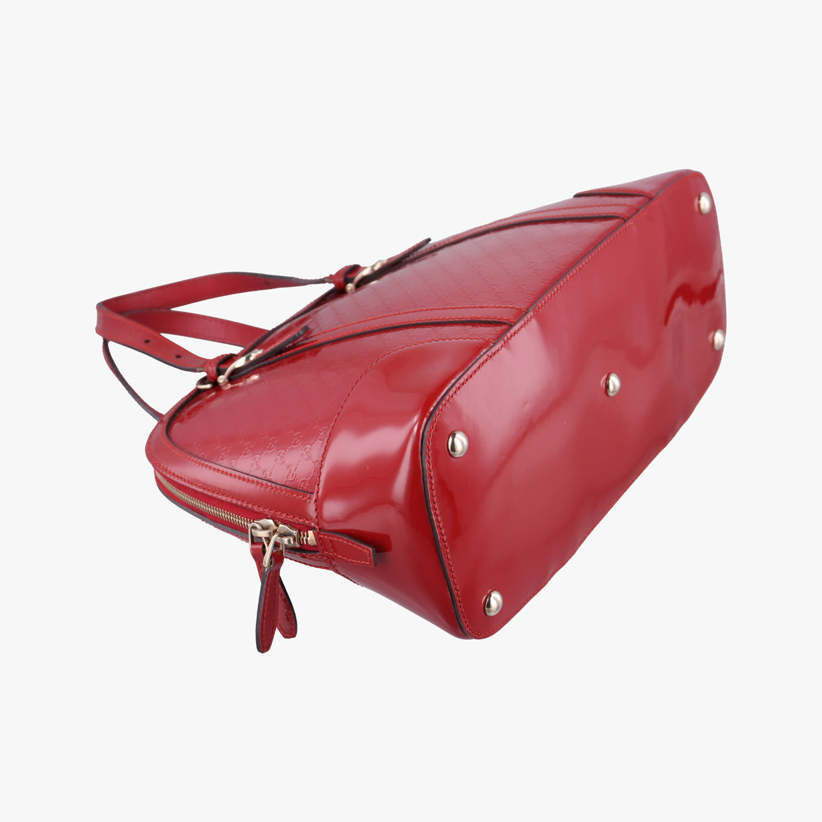 Pre-owned Gucci Microguccissima Red Patent Leather 309617 handbag | stylenewstar