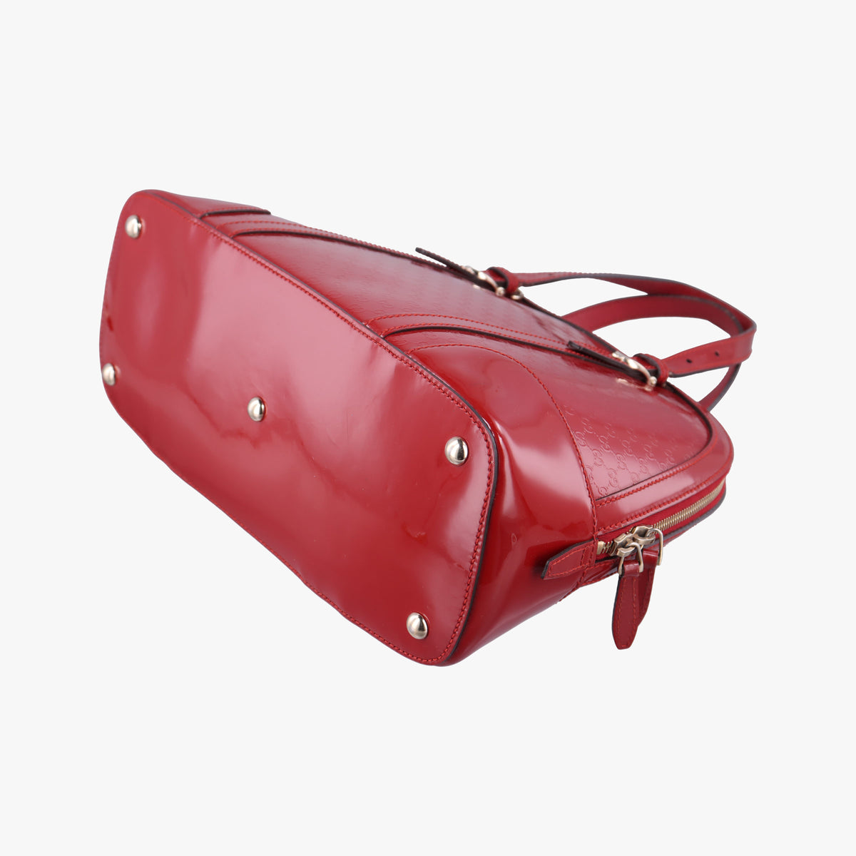 Pre-owned Gucci Microguccissima Red Patent Leather 309617 handbag | stylenewstar