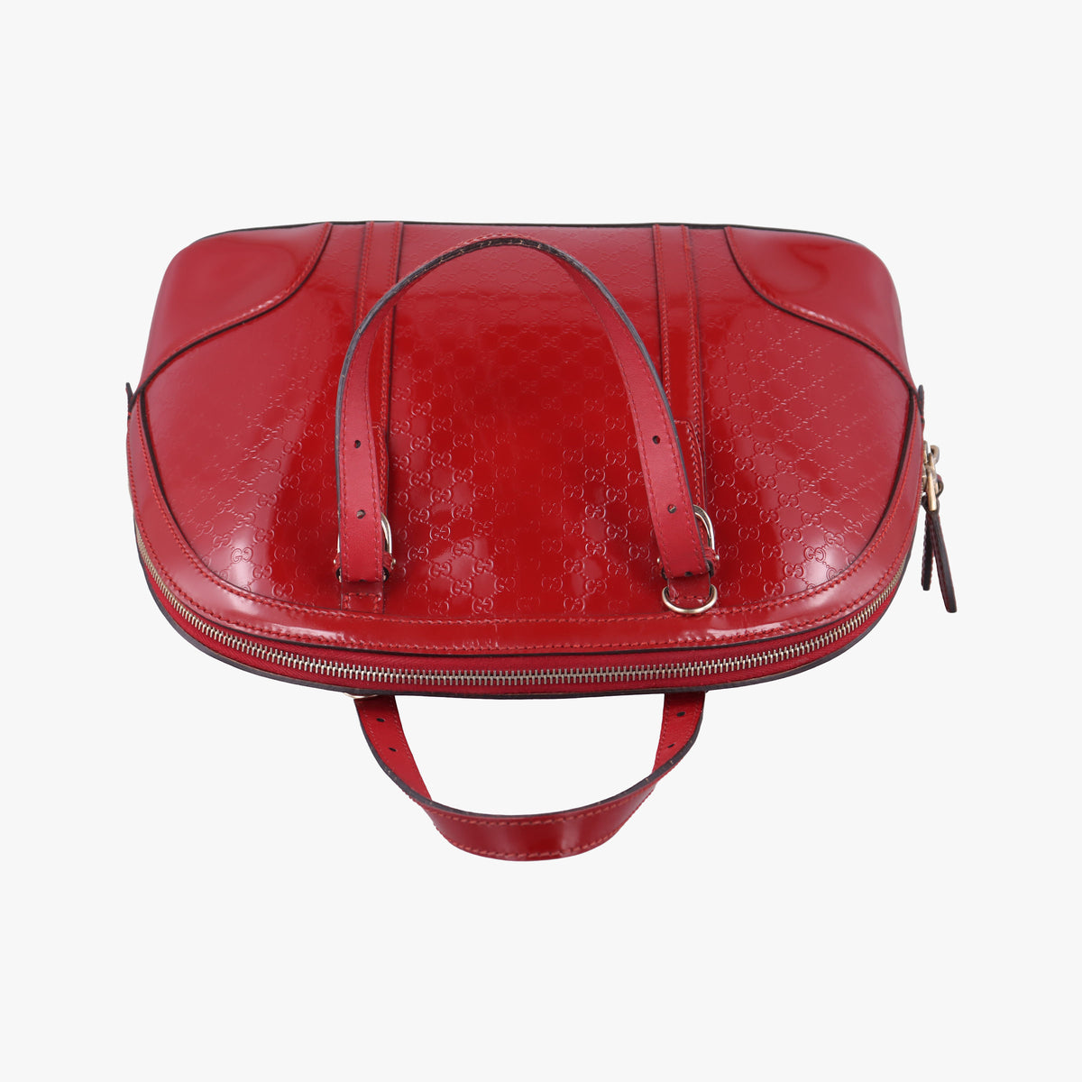 Pre-owned Gucci Microguccissima Red Patent Leather 309617 handbag | stylenewstar