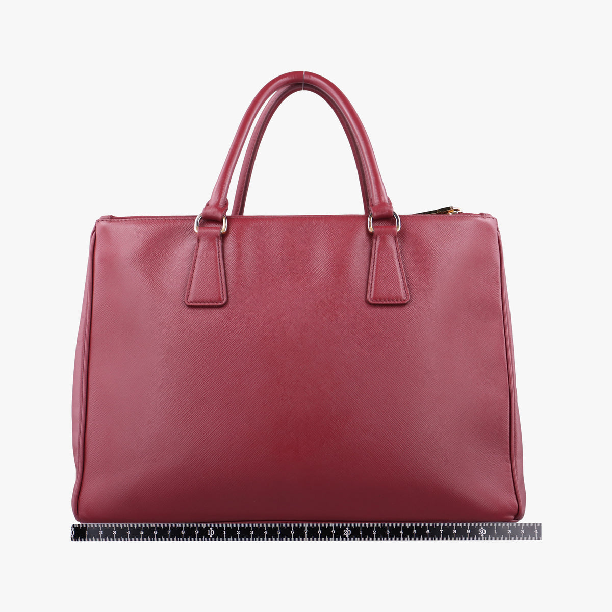 Secondhand Prada Galleria Burgundy SAFFIANO Leather BN1874 handbag | stylenewstar