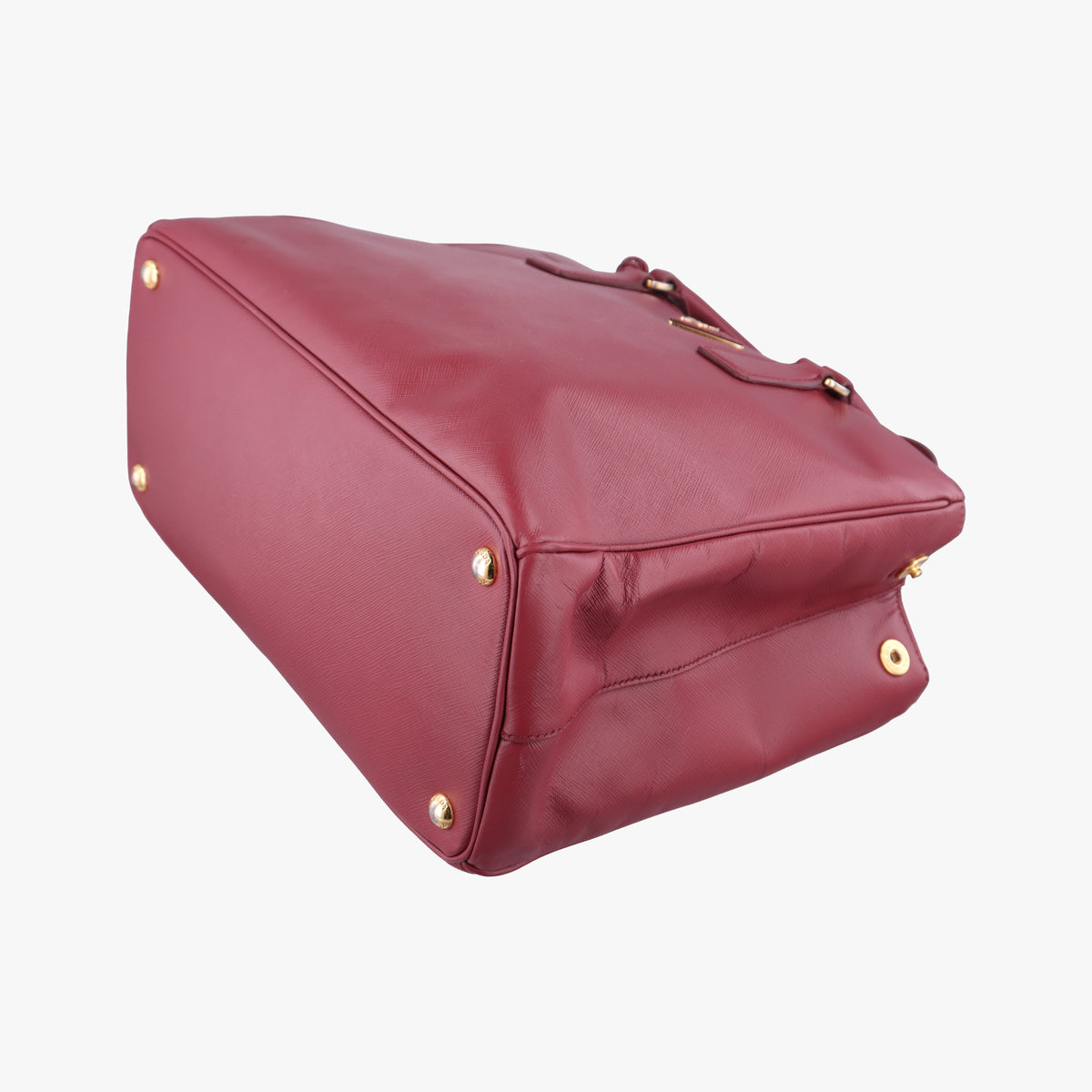 Secondhand Prada Galleria Burgundy SAFFIANO Leather BN1874 handbag | stylenewstar
