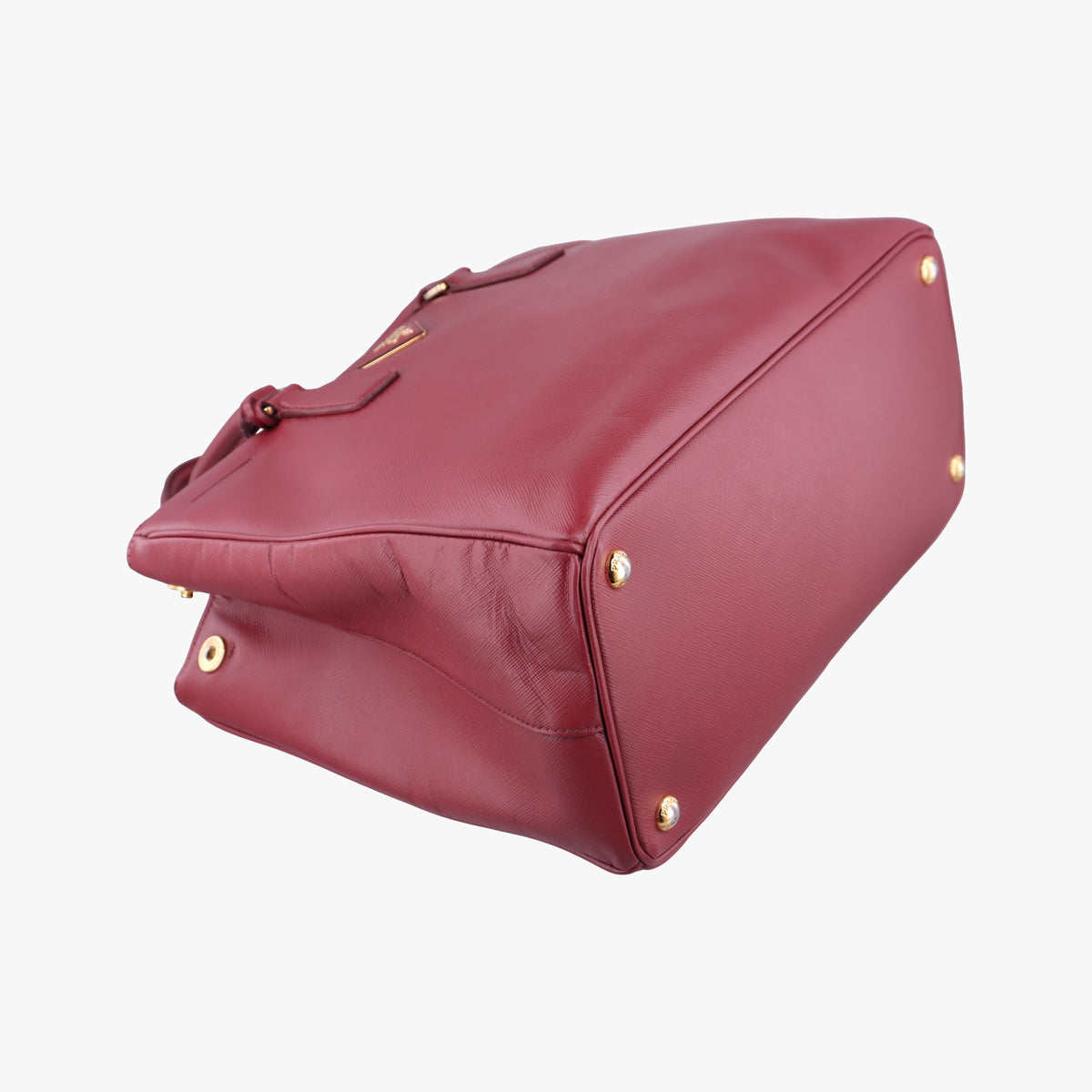 Secondhand Prada Galleria Burgundy SAFFIANO Leather BN1874 handbag | stylenewstar