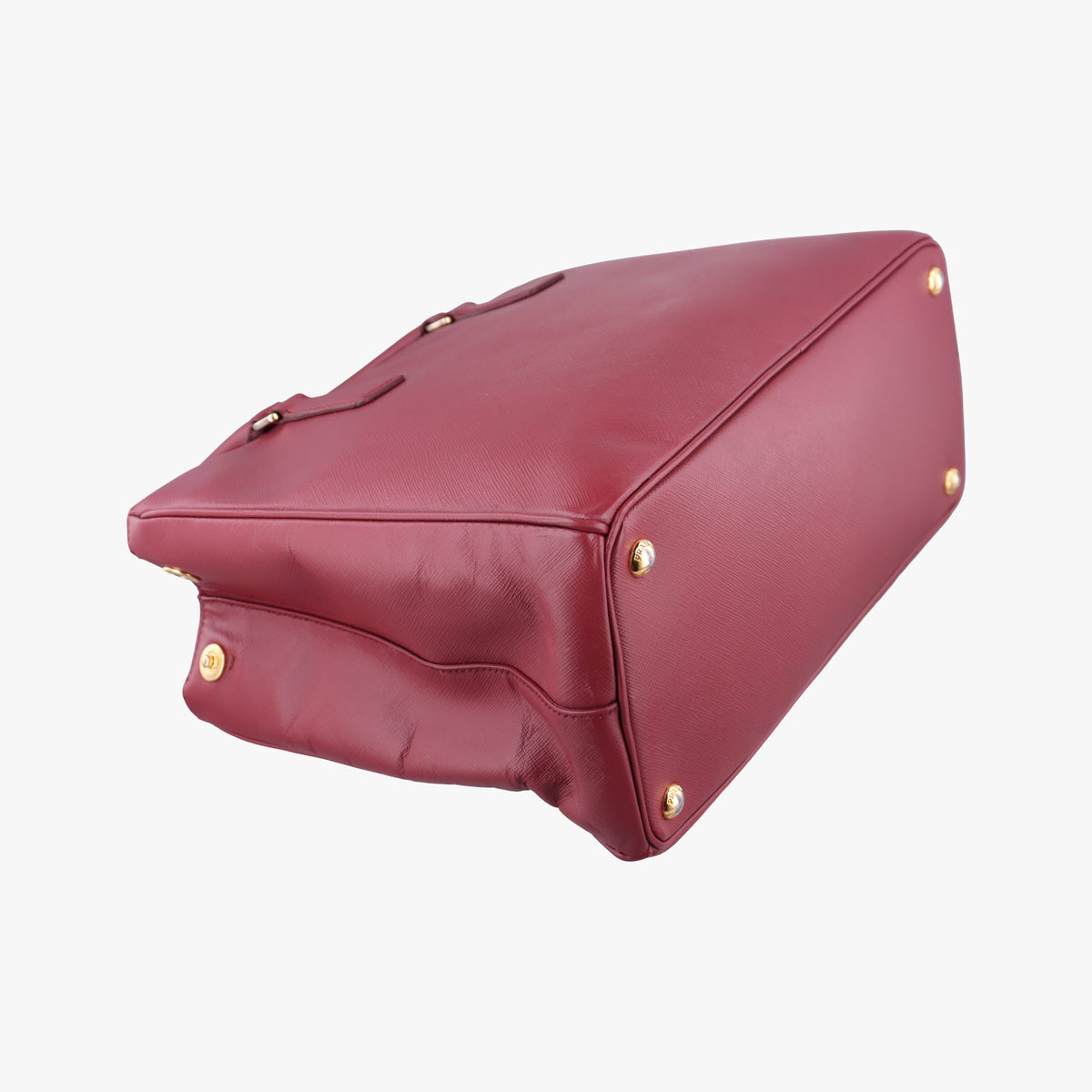 Secondhand Prada Galleria Burgundy SAFFIANO Leather BN1874 handbag | stylenewstar