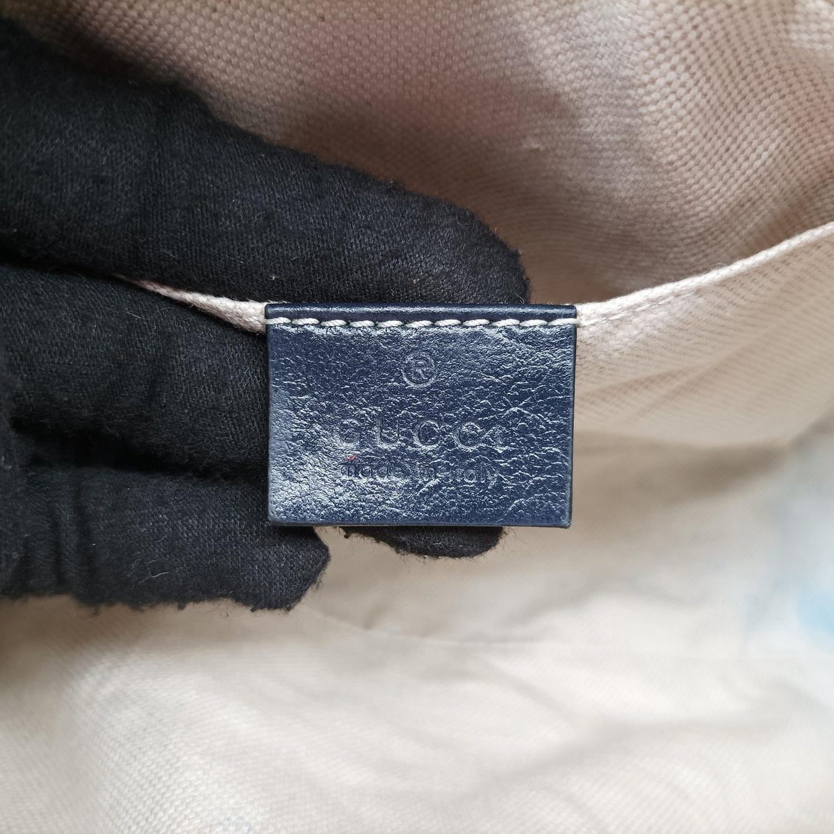 Vintage Gucci GG Marmont Blue canvas 447632 shoulderbag | stylenewstar