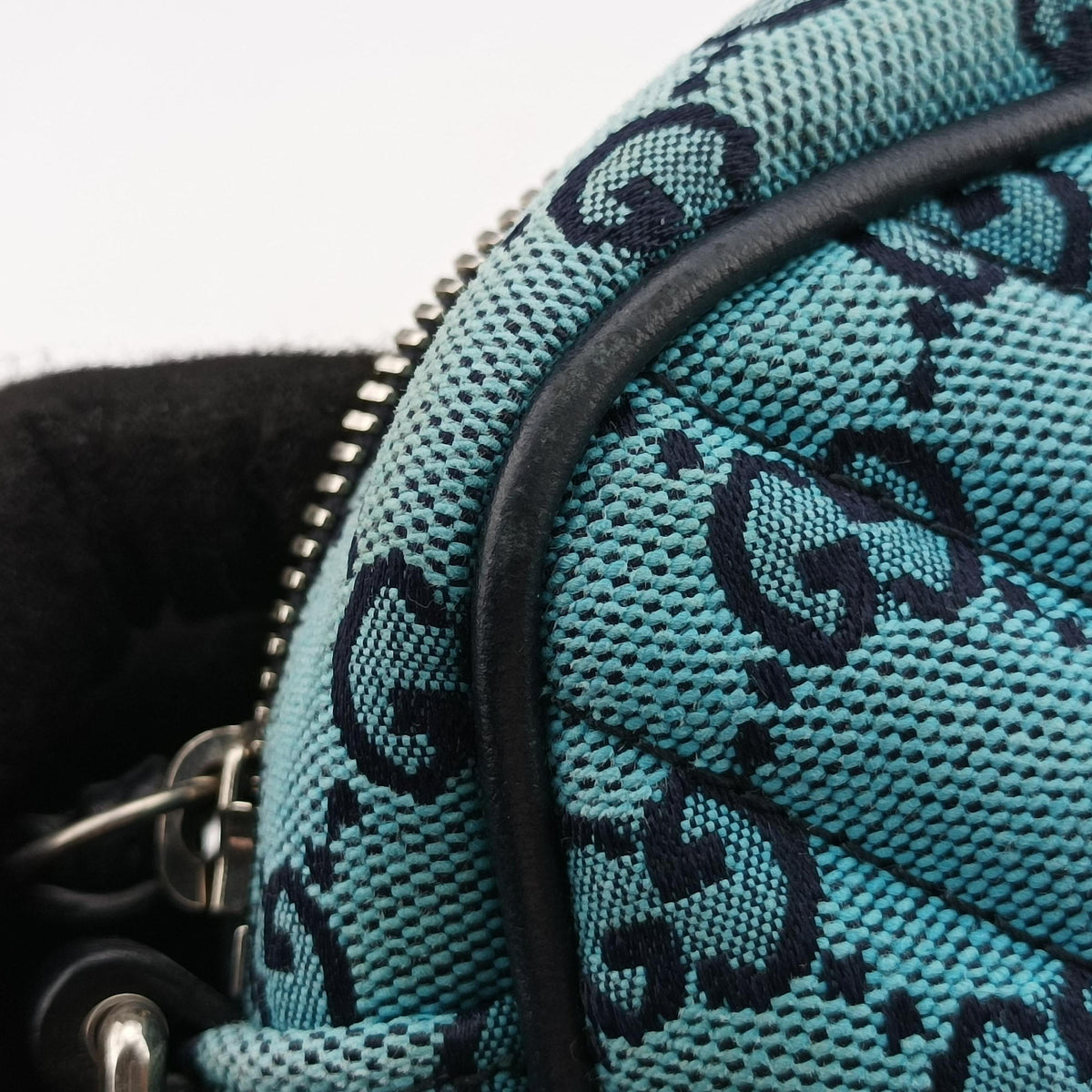Vintage Gucci GG Marmont Blue canvas 447632 shoulderbag | stylenewstar