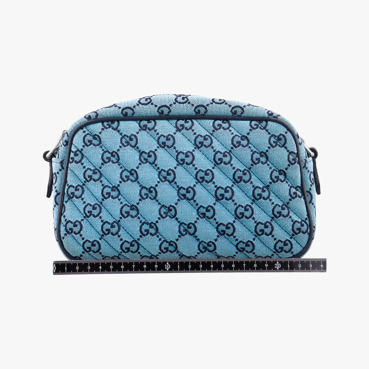 Vintage Gucci GG Marmont Blue canvas 447632 shoulderbag | stylenewstar