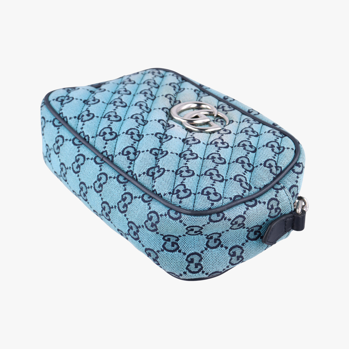 Vintage Gucci GG Marmont Blue canvas 447632 shoulderbag | stylenewstar