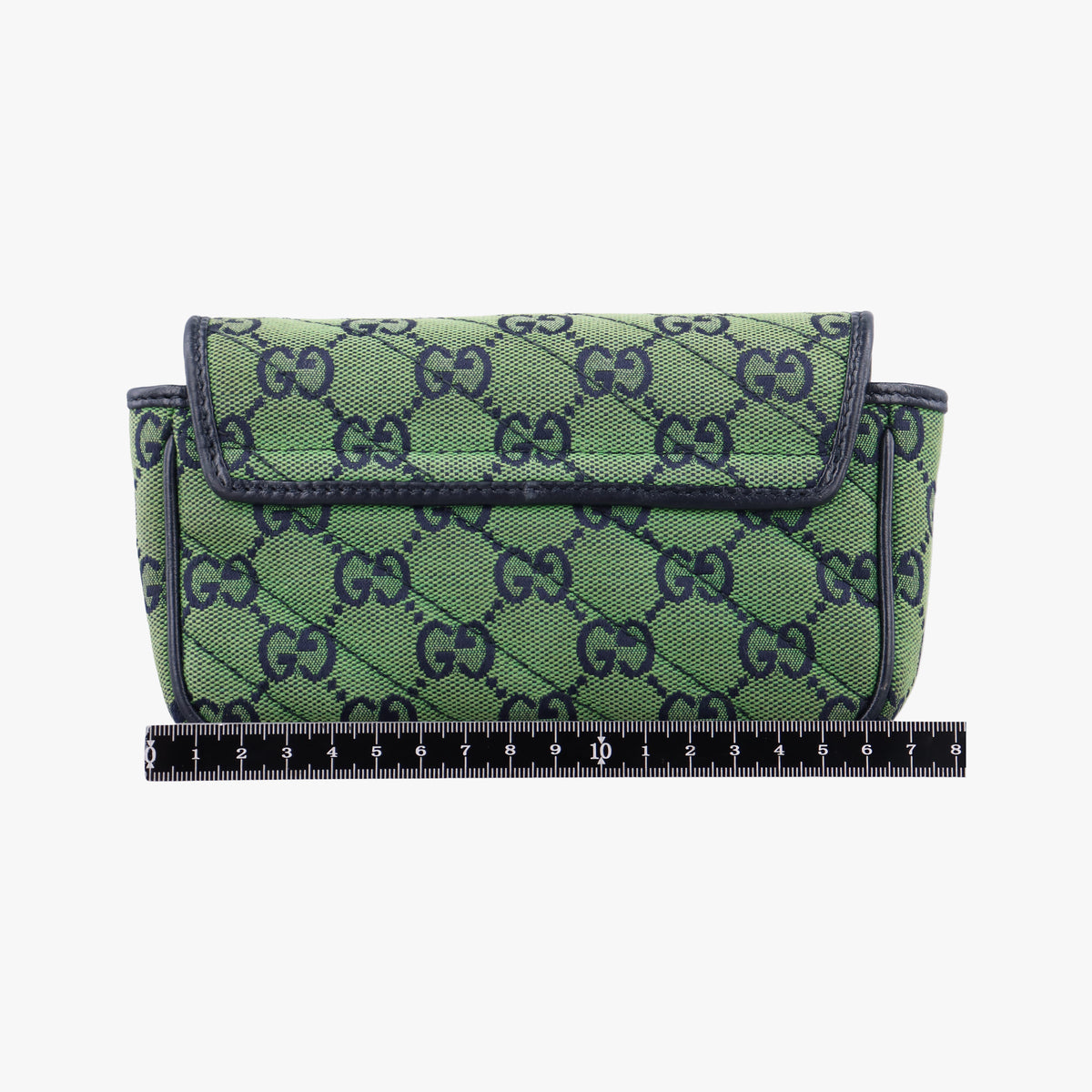 Pre-owned Gucci GG Marmont Green Canvas 476433 shoulderbag | stylenewstar