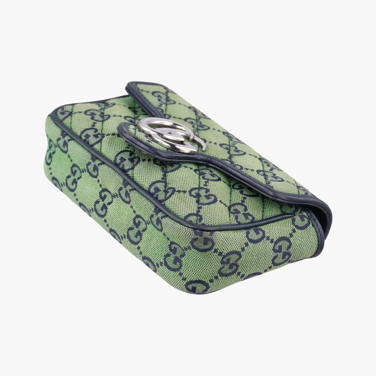 Pre-owned Gucci GG Marmont Green Canvas 476433 shoulderbag | stylenewstar