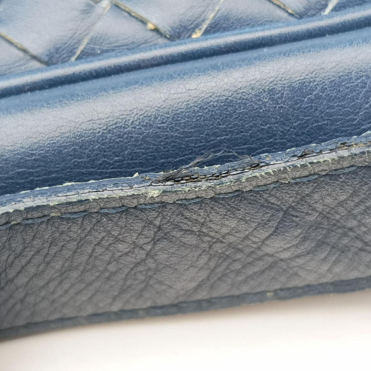 Vintage Bottega Veneta Intrecciato Navy lambskin  shoulderbag | stylenewstar