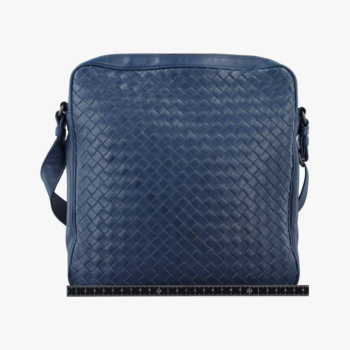 Pre-owned Bottega Veneta Intrecciato Navy lambskin  shoulderbag | stylenewstar