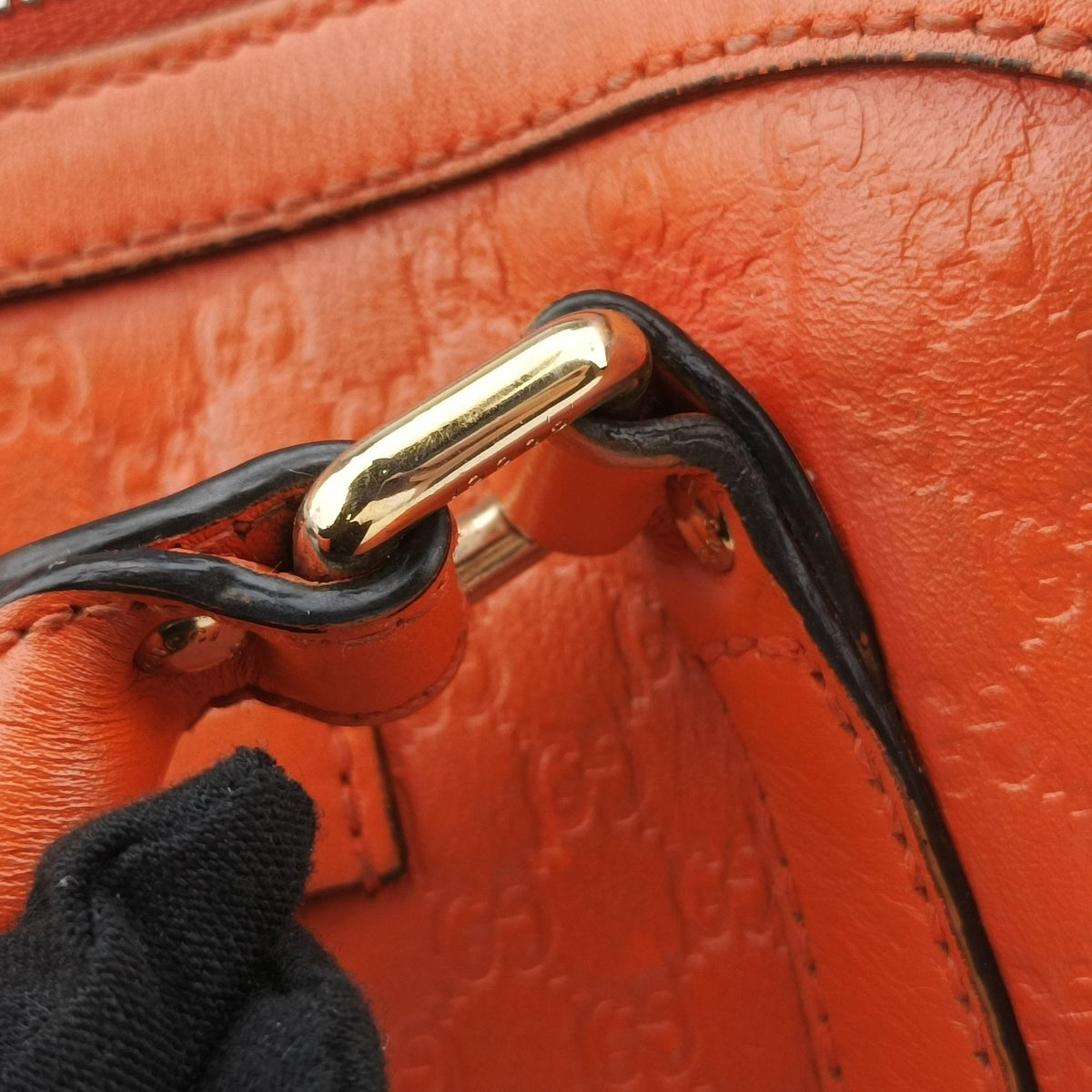 Pre-owned Gucci Microguccissima Orange Leather 449654 shoulderbag | stylenewstar