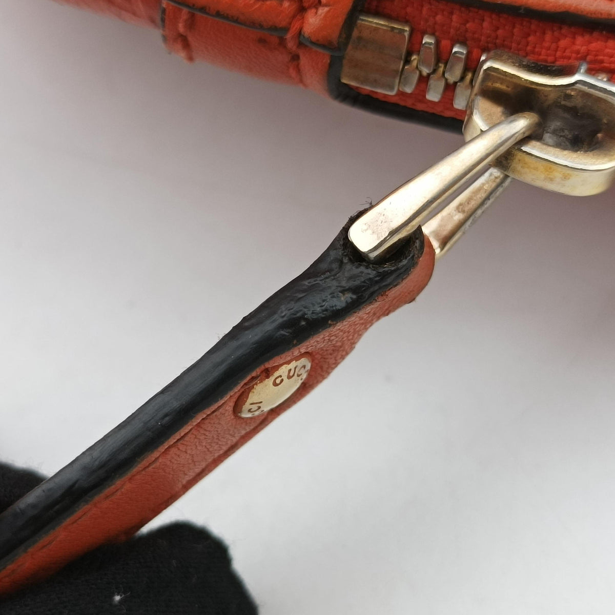 Pre-owned Gucci Microguccissima Orange Leather 449654 shoulderbag | stylenewstar