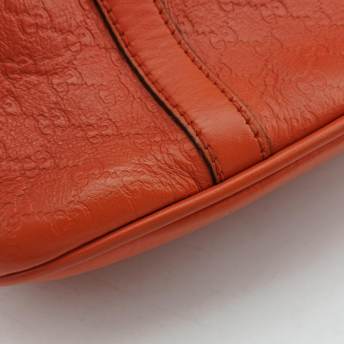 Pre-owned Gucci Microguccissima Orange Leather 449654 shoulderbag | stylenewstar