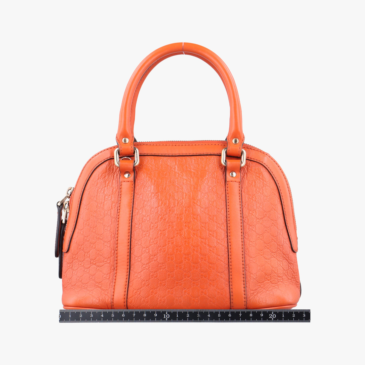 Pre-owned Gucci Microguccissima Orange Leather 449654 shoulderbag | stylenewstar
