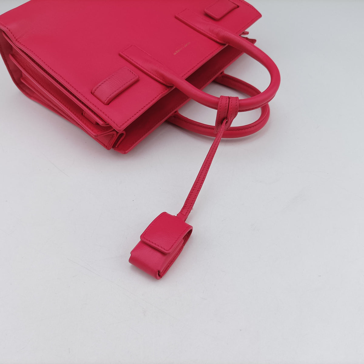 Pre-owned Yves Saint Laurent SAC DE JOUR Rose Leather 340778 shoulderbag | stylenewstar