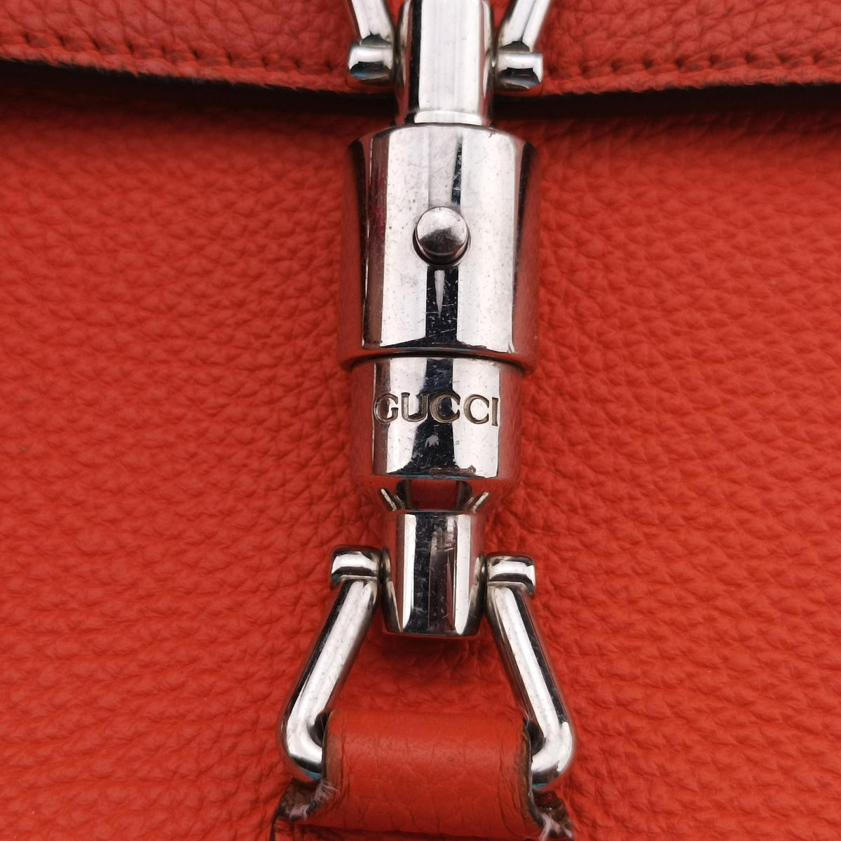 Secondhand Gucci New Jackie Orange Leather 362971 shoulderbag | stylenewstar