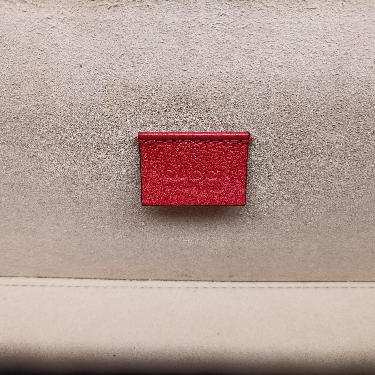 Pre-owned Gucci GG Apple Padlock Bamboo beige×red×multi PVC coated canvas×Leather 603221 shoulderbag | stylenewstar