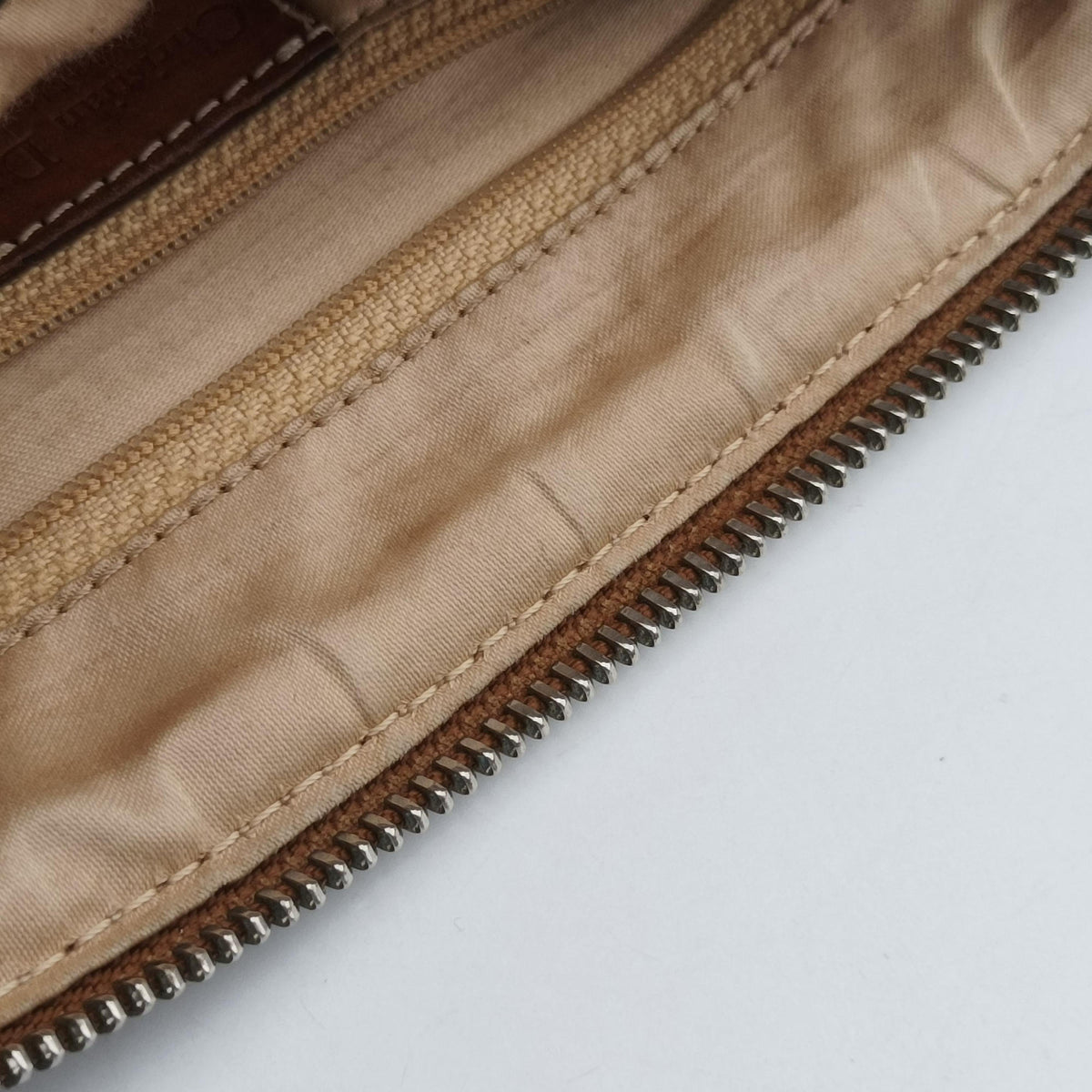 Vintage Christian Dior Trotter Romantic Brown PVC coated canvas×Leather  shoulderbag | stylenewstar