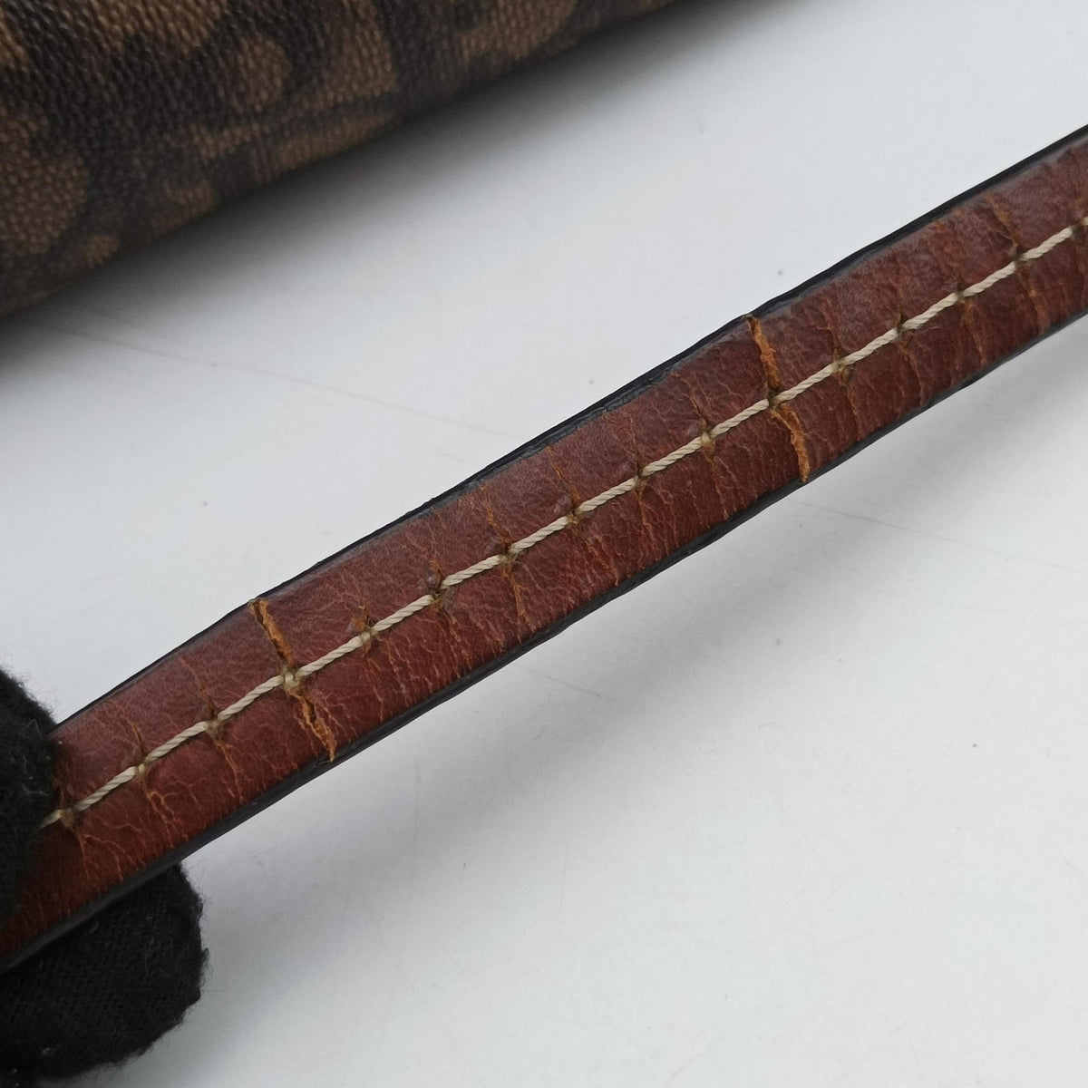 Vintage Christian Dior Trotter Romantic Brown PVC coated canvas×Leather  shoulderbag | stylenewstar