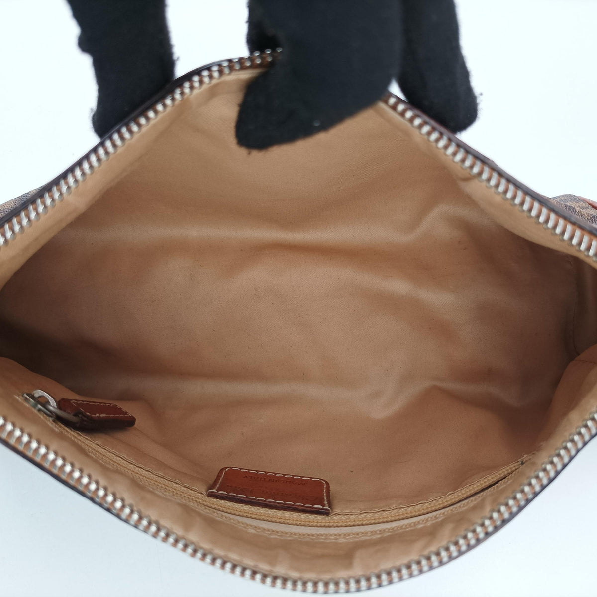 Vintage Christian Dior Trotter Romantic Brown PVC coated canvas×Leather  shoulderbag | stylenewstar