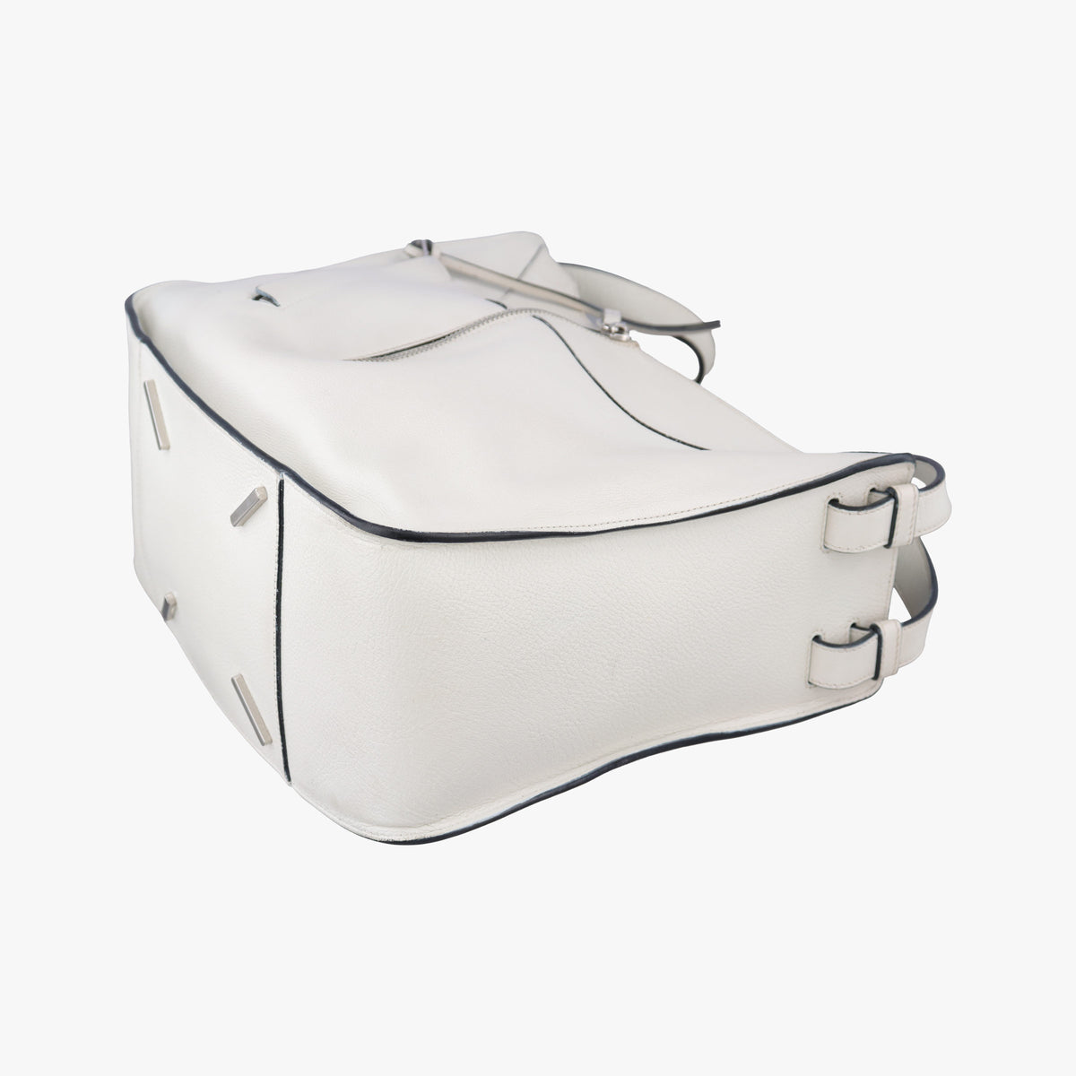 Secondhand Loewe Hammock White Leather  shoulderbag | stylenewstar