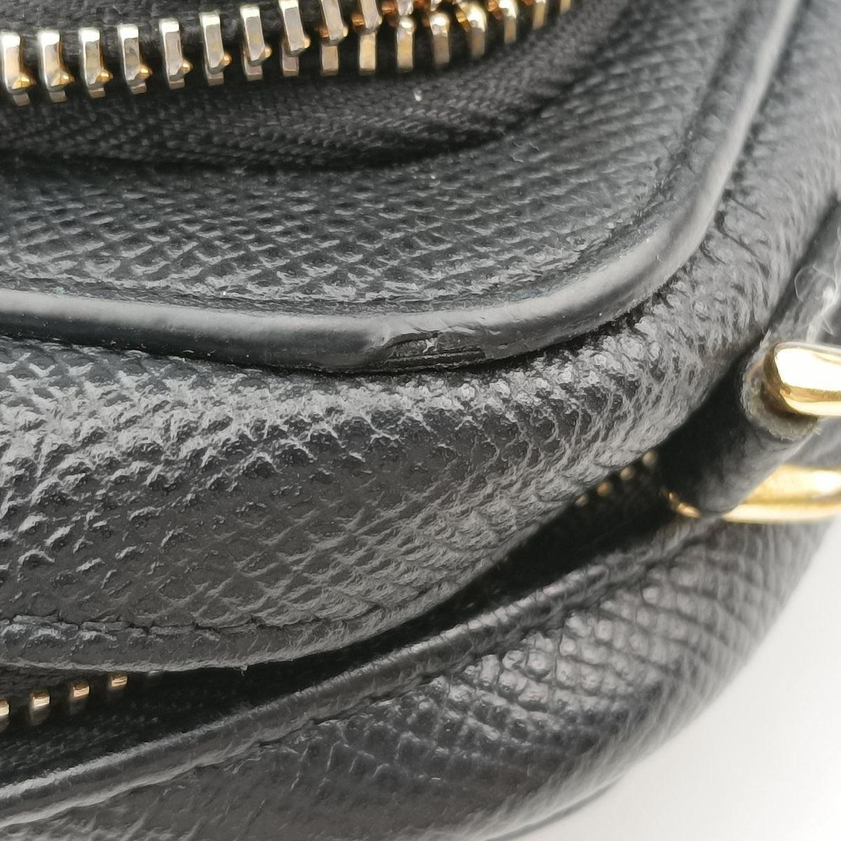 Pre-owned Christian Dior Caro Double Pouch Black Leather  shoulderbag | stylenewstar