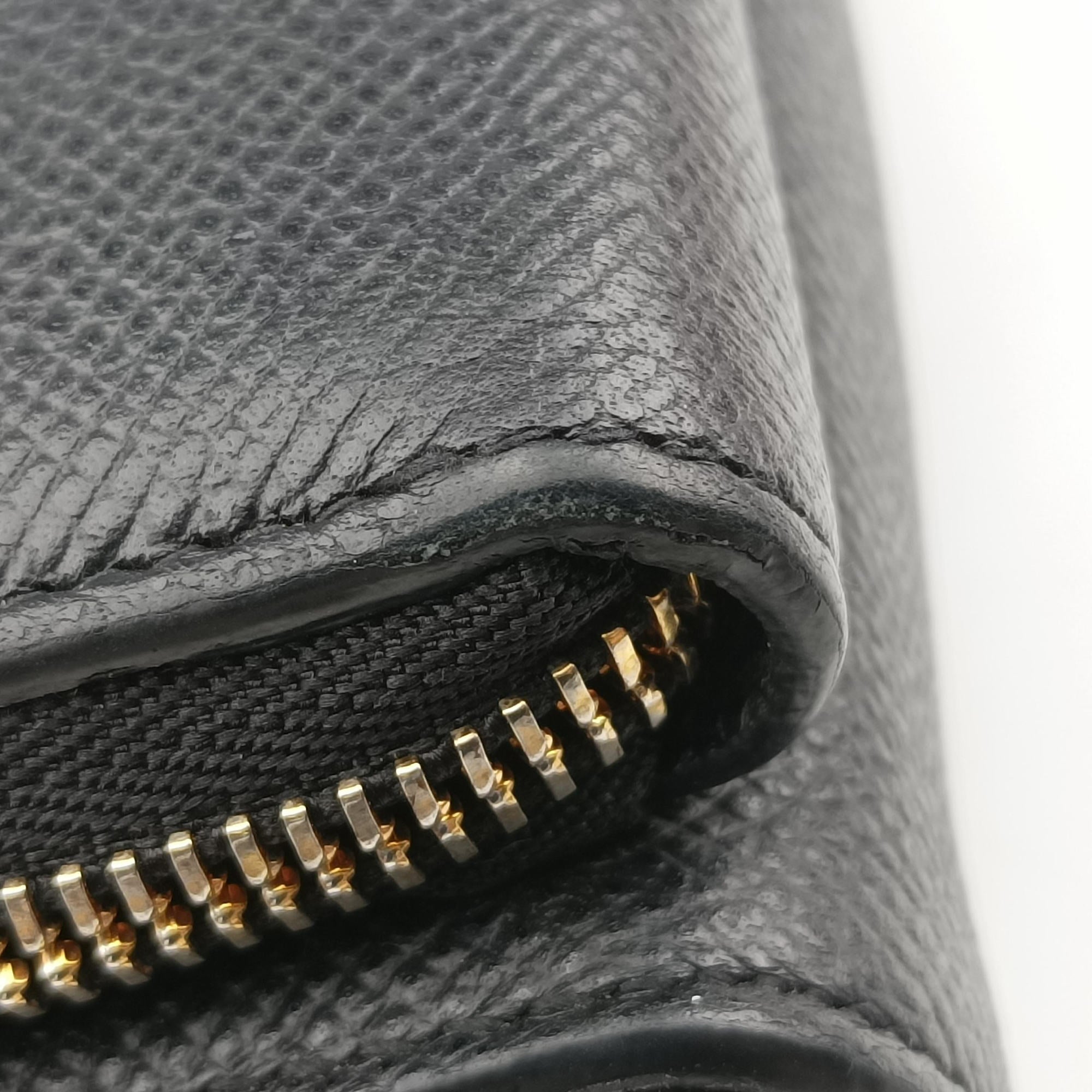Pre-owned Christian Dior Caro Double Pouch Black Leather  shoulderbag | stylenewstar