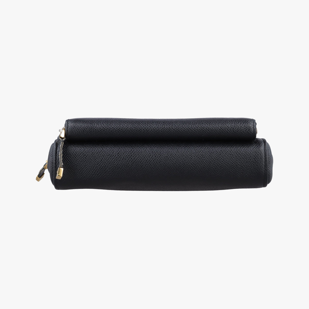Pre-owned Christian Dior Caro Double Pouch Black Leather  shoulderbag | stylenewstar