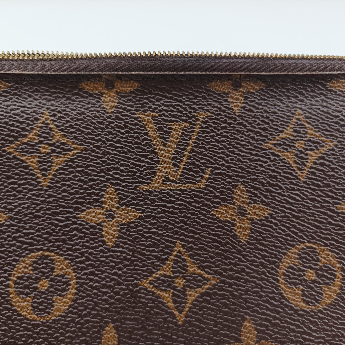 Pre-owned Louis Vuitton Pochette Double Zip Brown Monogram Giant M69203 shoulderbag | stylenewstar