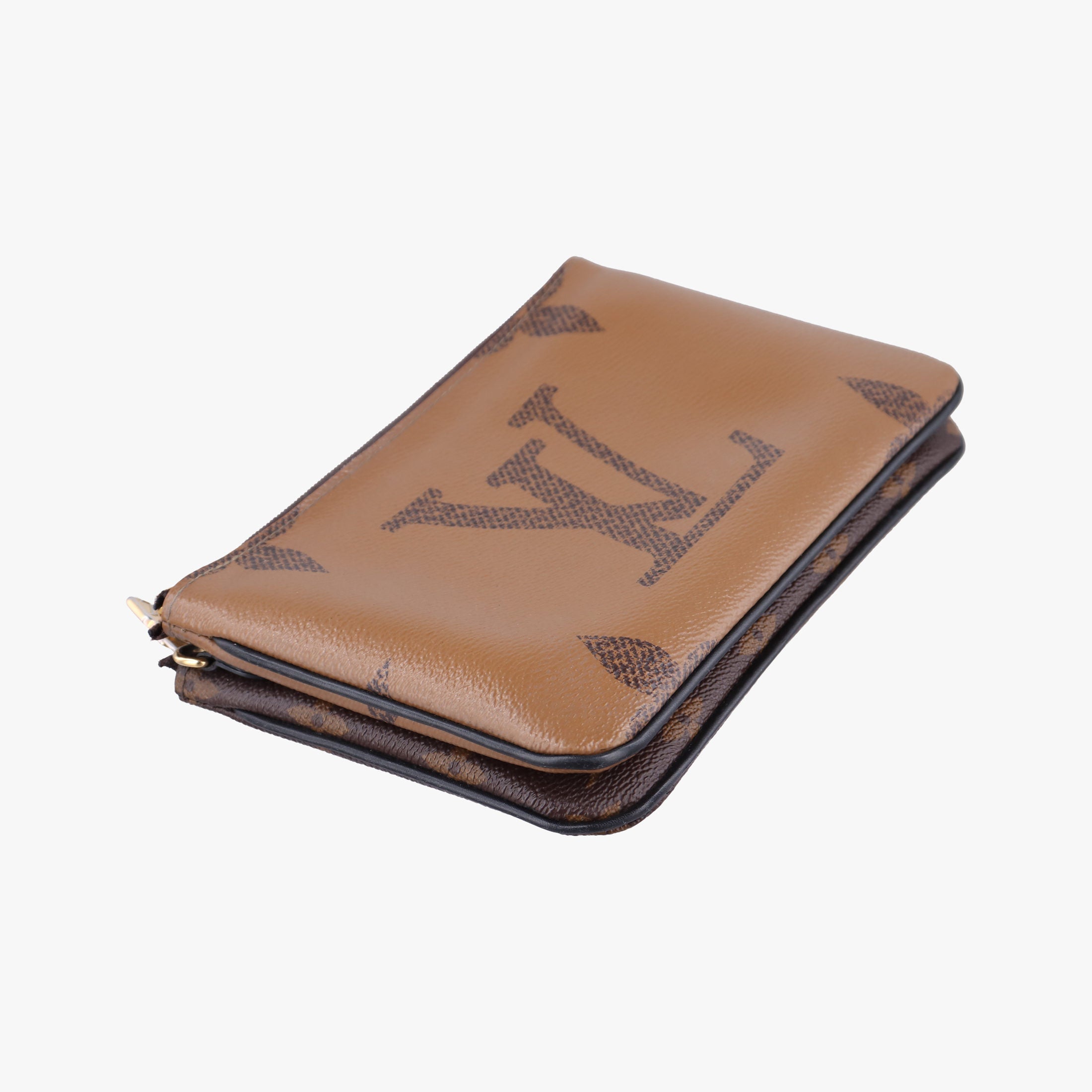 Pre-owned Louis Vuitton Pochette Double Zip Brown Monogram Giant M69203 shoulderbag | stylenewstar