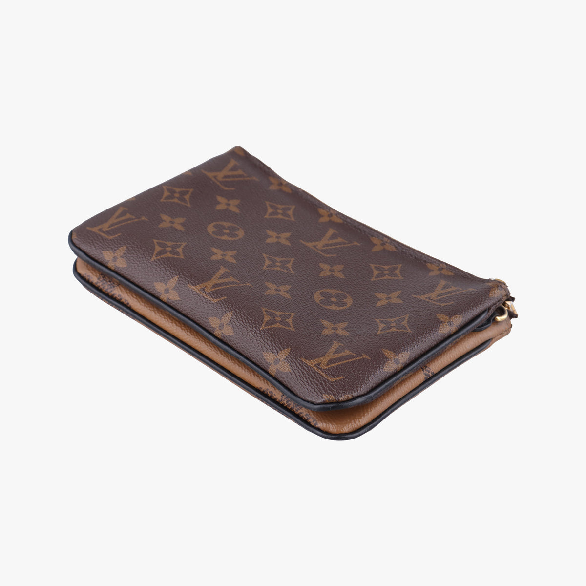 Pre-owned Louis Vuitton Pochette Double Zip Brown Monogram Giant M69203 shoulderbag | stylenewstar