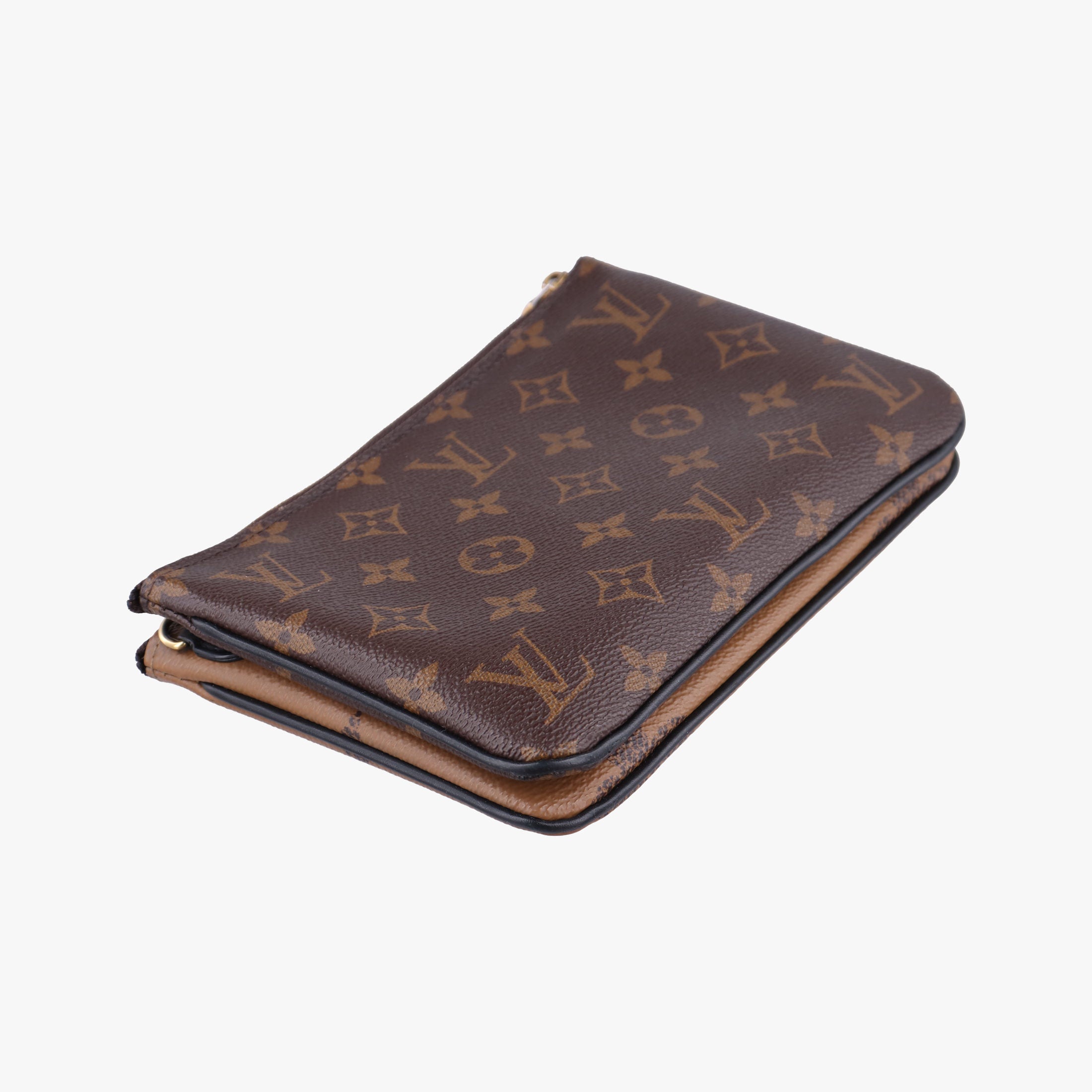 Pre-owned Louis Vuitton Pochette Double Zip Brown Monogram Giant M69203 shoulderbag | stylenewstar