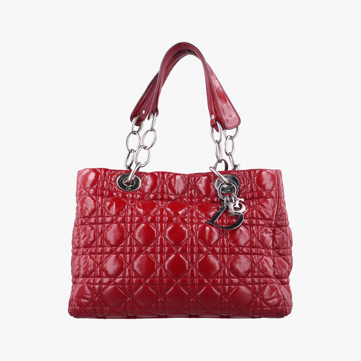 Pre-owned Christian Dior Dior Soft Red patent  shoulderbag | stylenewstar