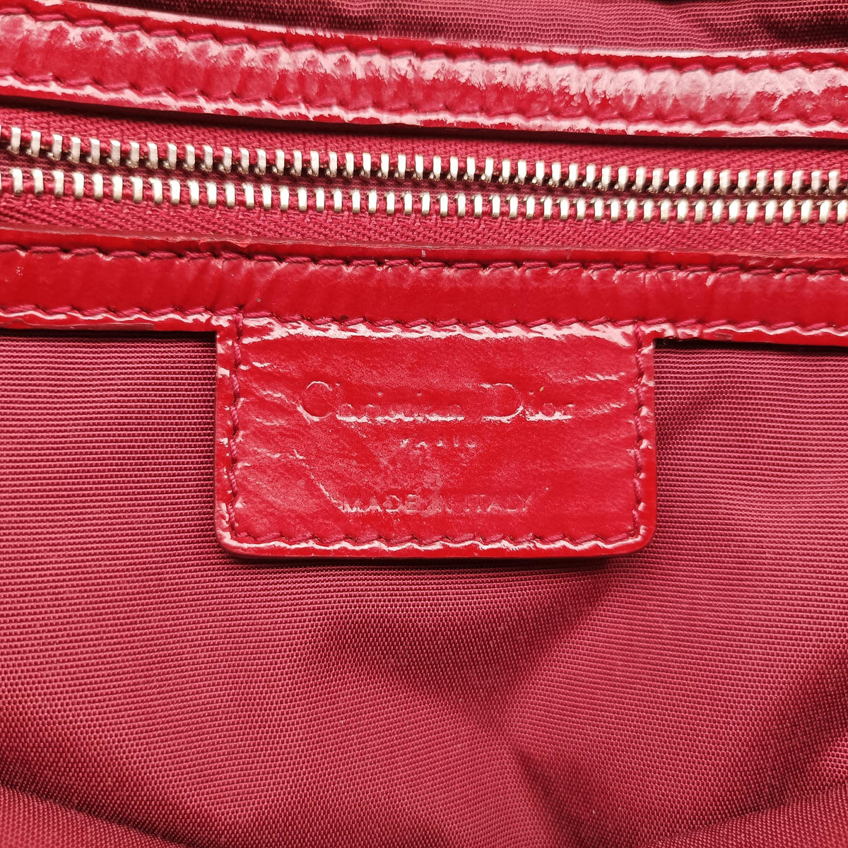 Pre-owned Christian Dior Dior Soft Red patent  shoulderbag | stylenewstar