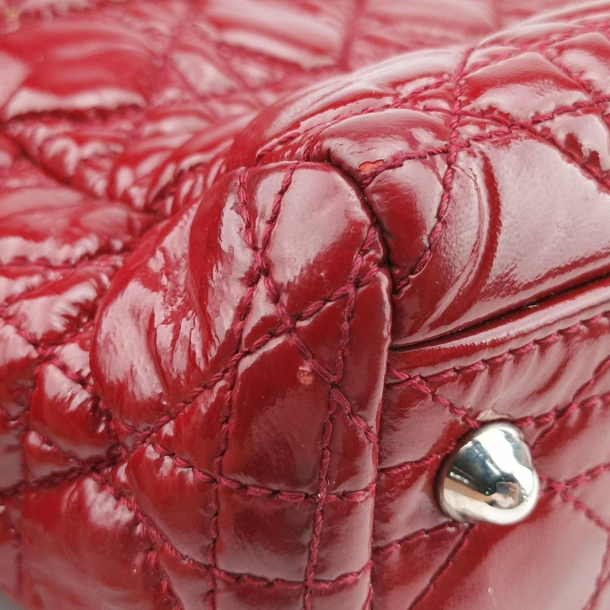 Pre-owned Christian Dior Dior Soft Red patent  shoulderbag | stylenewstar
