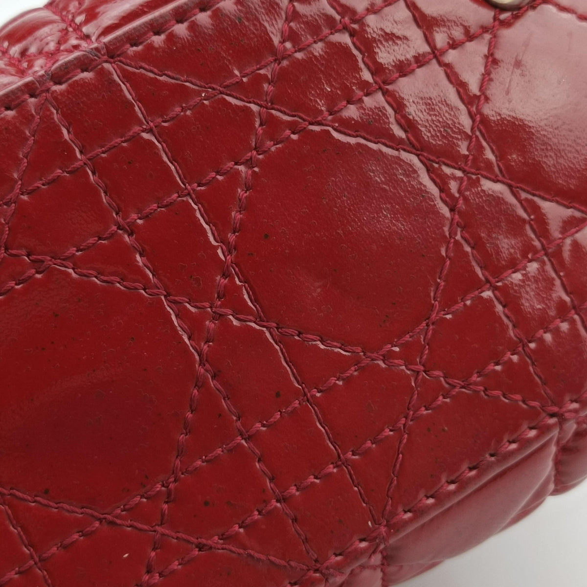 Pre-owned Christian Dior Dior Soft Red patent  shoulderbag | stylenewstar